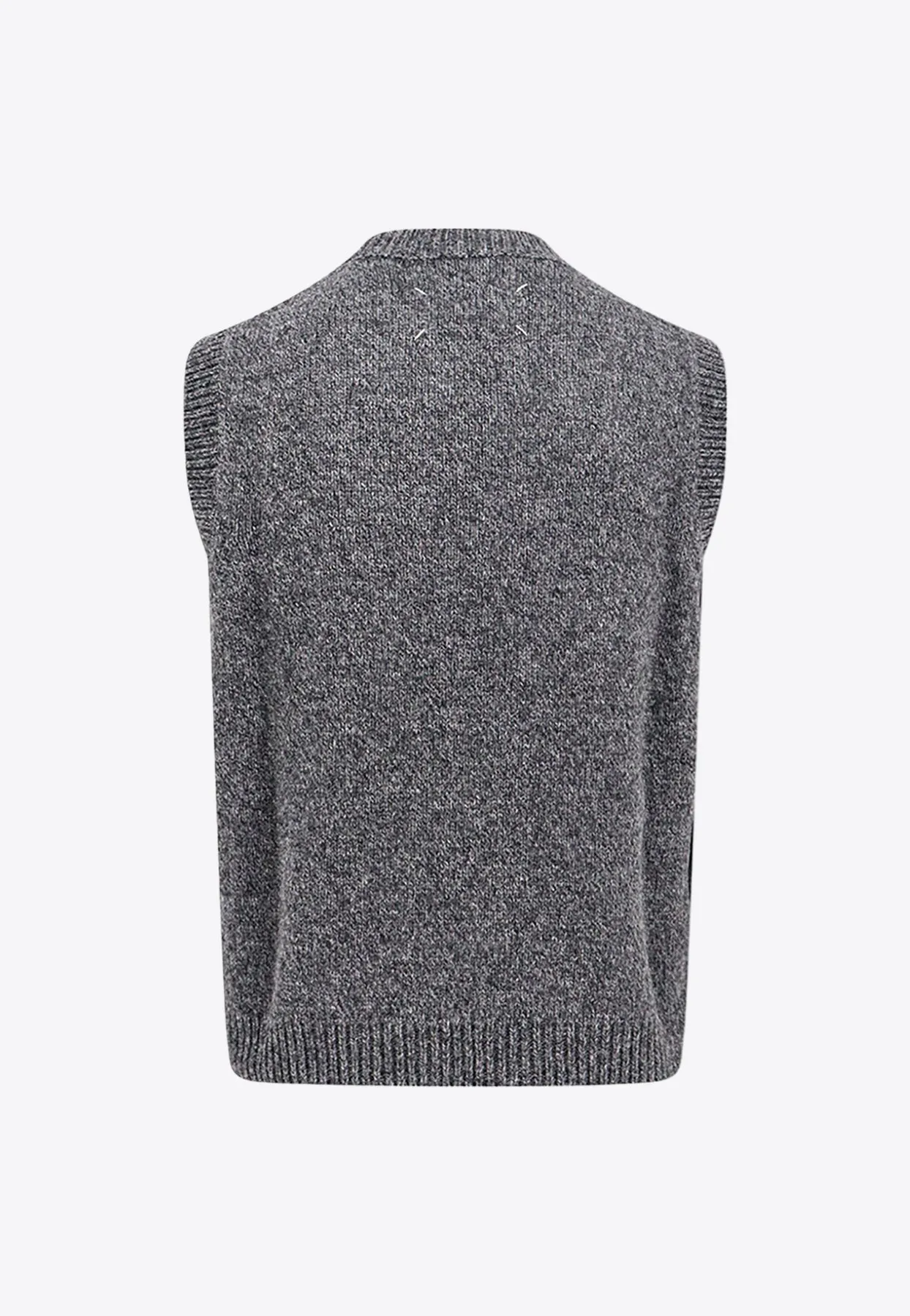 Shetland Wool Knit Sweater Vest