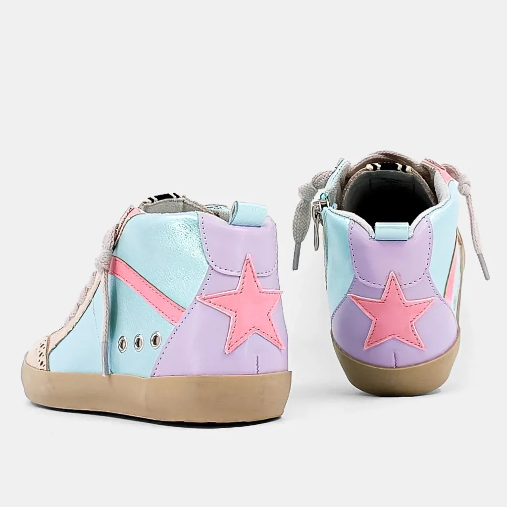 Shu Shop Kids Riley Aqua Sneaker