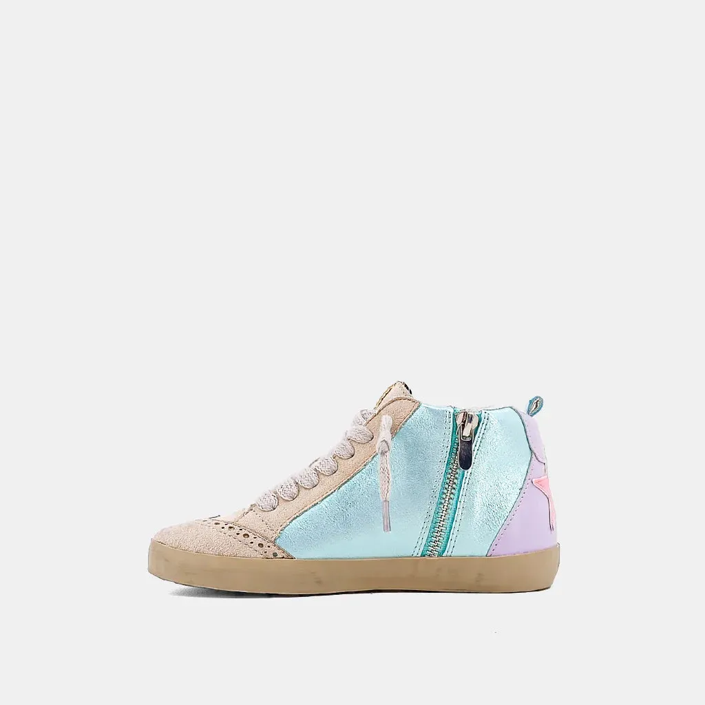 Shu Shop Kids Riley Aqua Sneaker