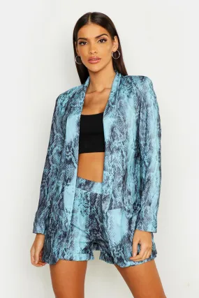 Snake Print Blazer