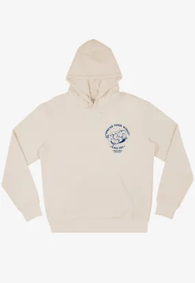 Spread Your Wings Fried Chicken Hoodie in Vanilla