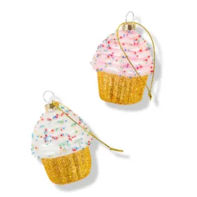 Sprinkle Cupcakes Ornaments S/2