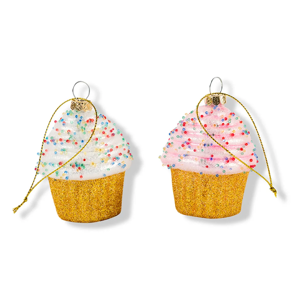 Sprinkle Cupcakes Ornaments S/2