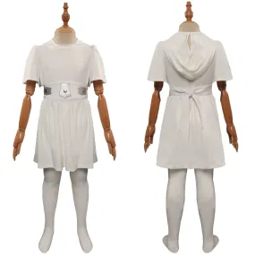 Star Wars Kids Girls Leia Dress Cosplay Costume Outfits Halloween Carnival Party Disguise Suit