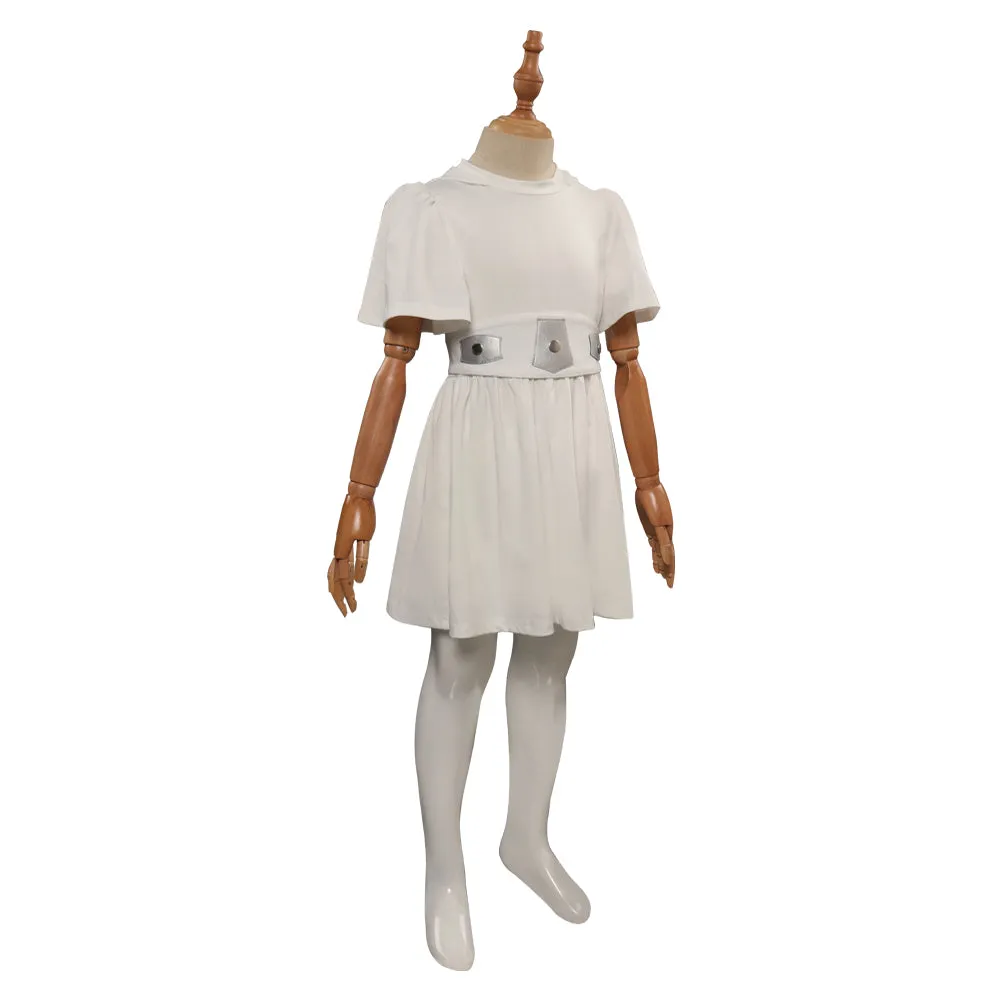 Star Wars Kids Girls Leia Dress Cosplay Costume Outfits Halloween Carnival Party Disguise Suit