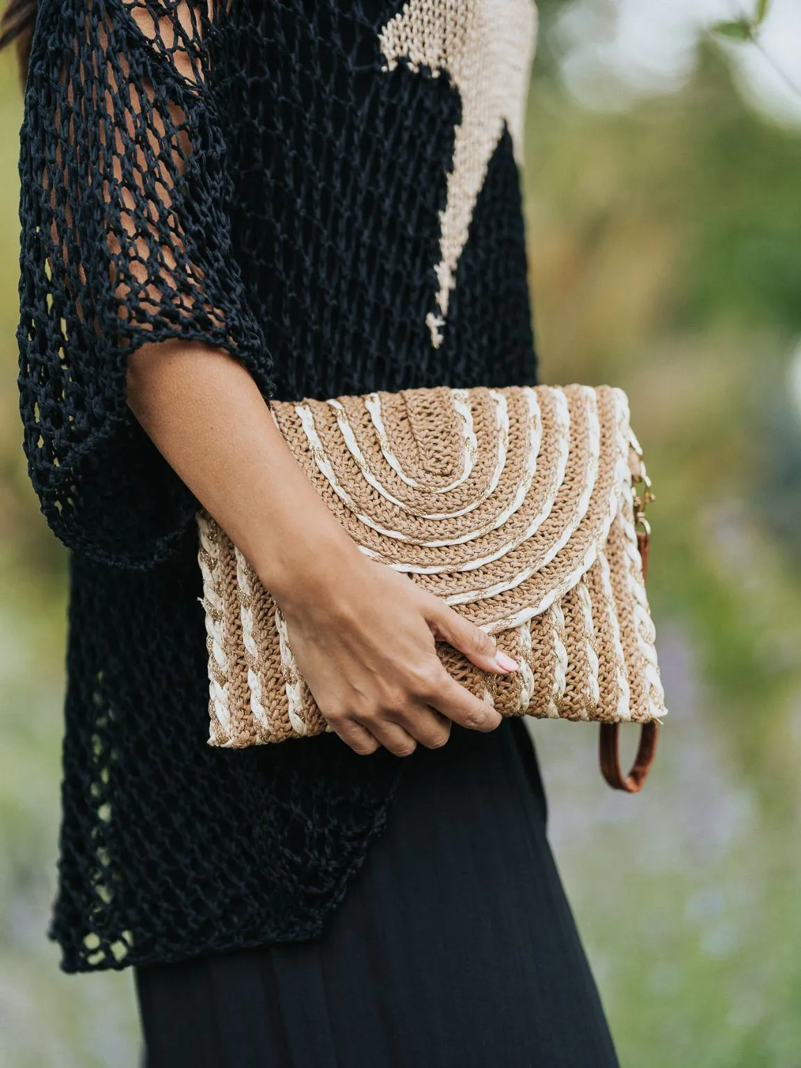 Straw Woven Clutch Bag