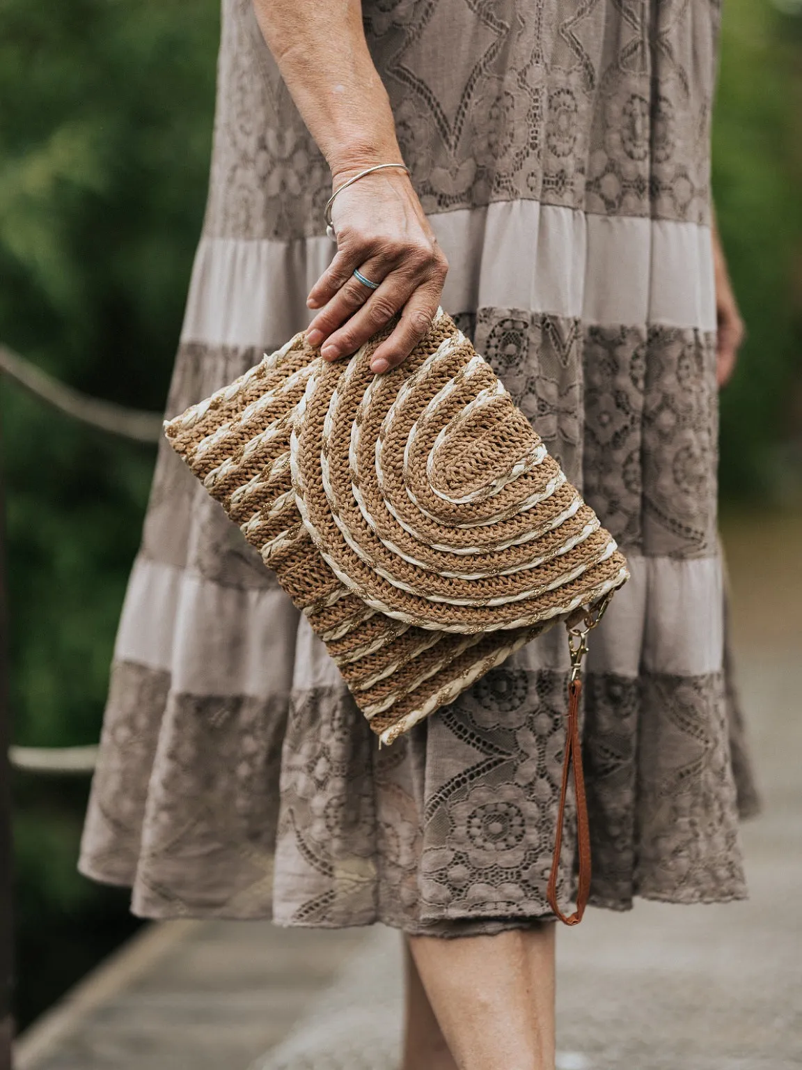 Straw Woven Clutch Bag