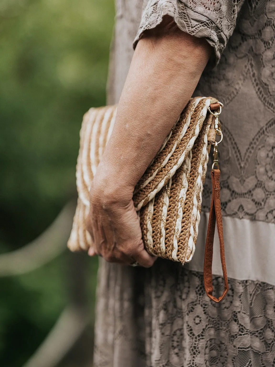 Straw Woven Clutch Bag