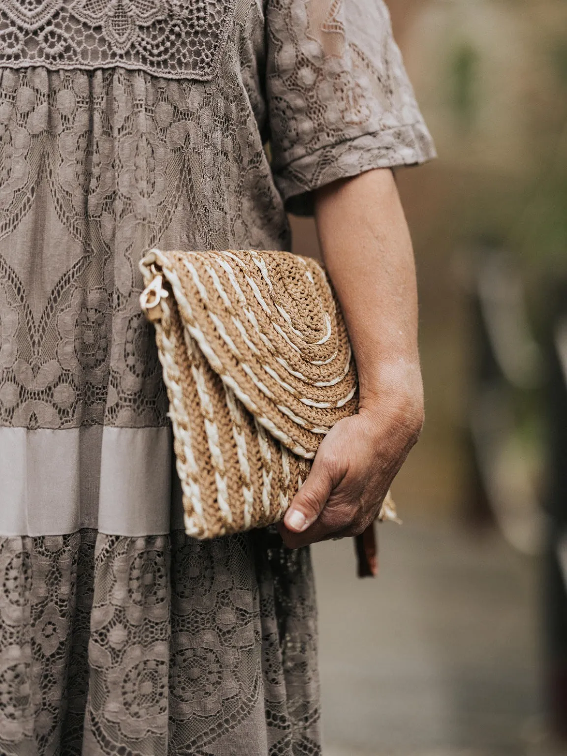 Straw Woven Clutch Bag