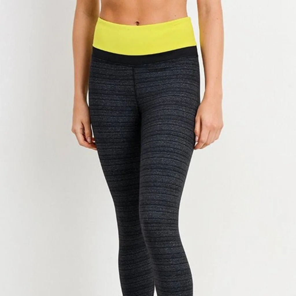 Striped Neon Ascent Leggings