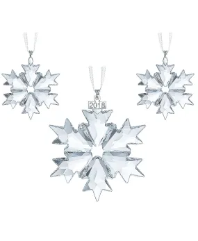 Swarovski Christmas SNOWFLAKES 2018 Ornaments Set of 3 #5357983