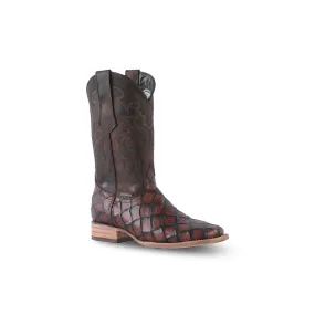 Texas Country Boot Piraruco Cognac Square Toe E630