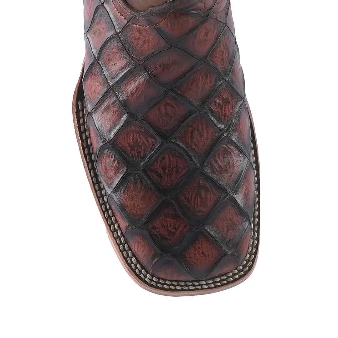 Texas Country Boot Piraruco Cognac Square Toe E630