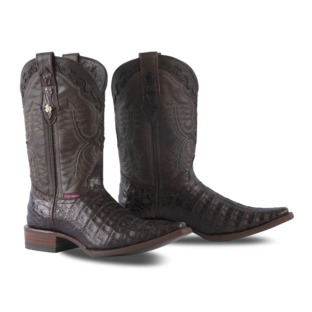 Texas Country Exotic Boot Lomo Caiman Paris Verzy Toe LM150