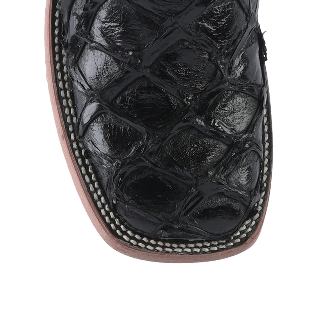 Texas Country Exotic Boot Pez Black PZ60