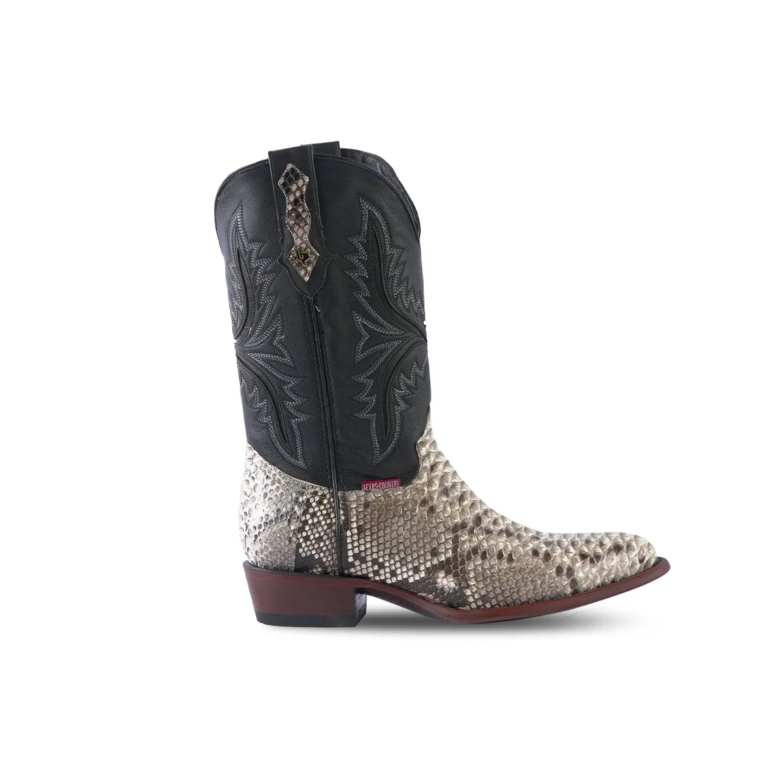 Texas Country Exotic Boot Python Natural Round Toe PN240