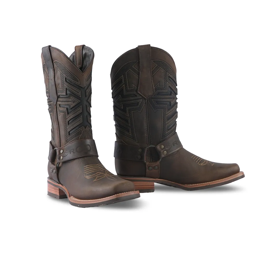 Texas Country Western Boot Azkar Tan E647