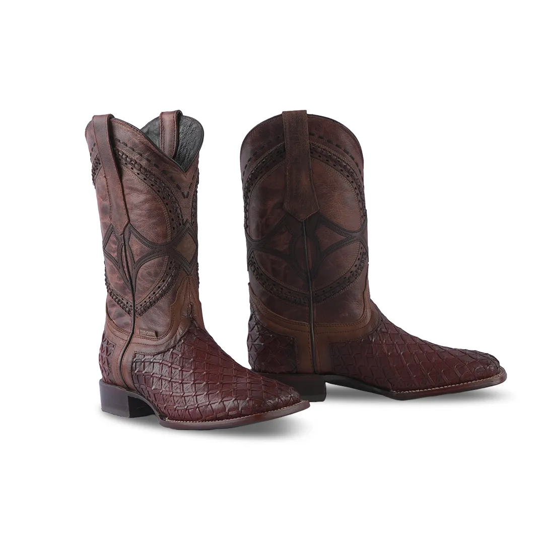 Texas Country  Western Boot Mestizo Cognac E623