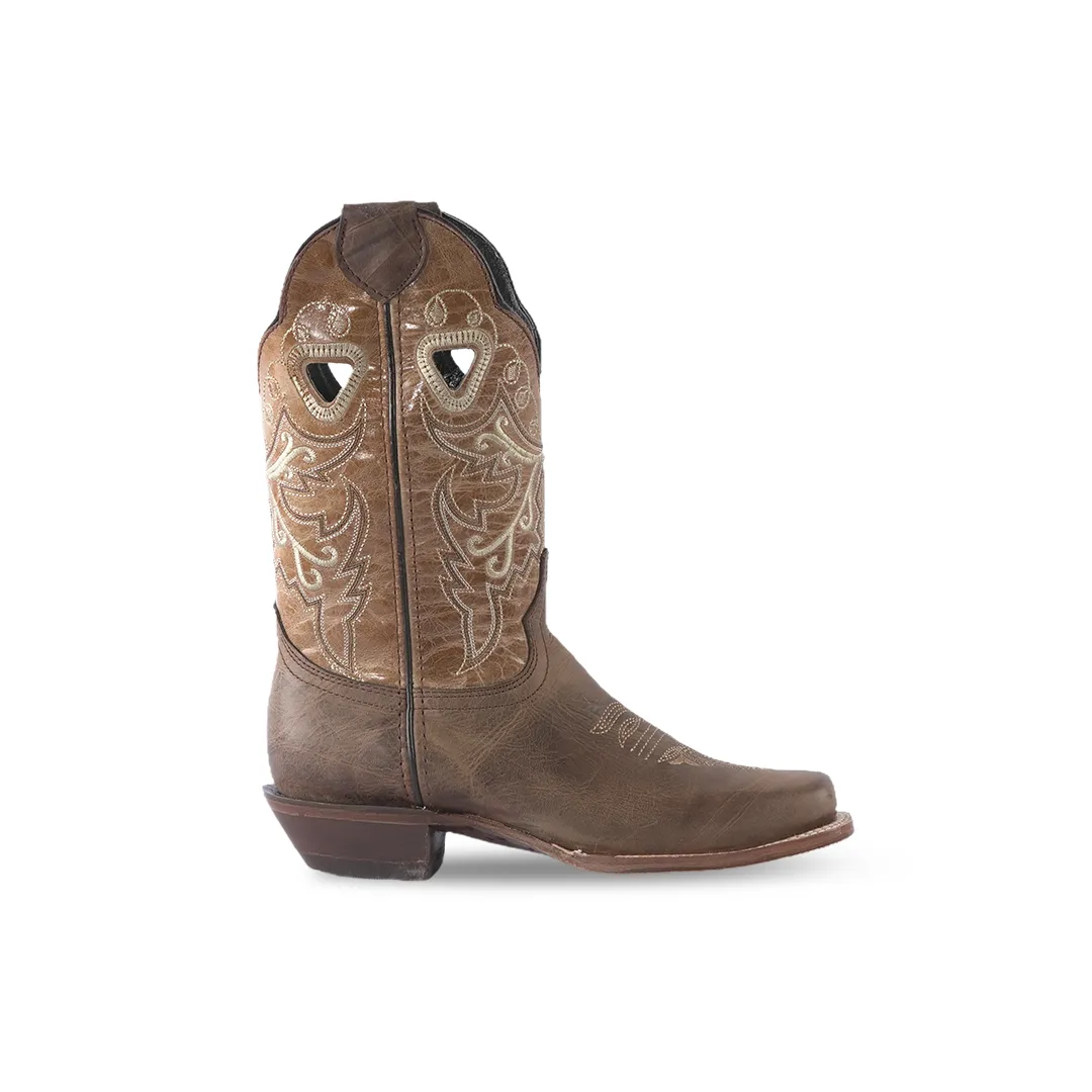 Texas Country Women's Western Boot Cedro Camel E316