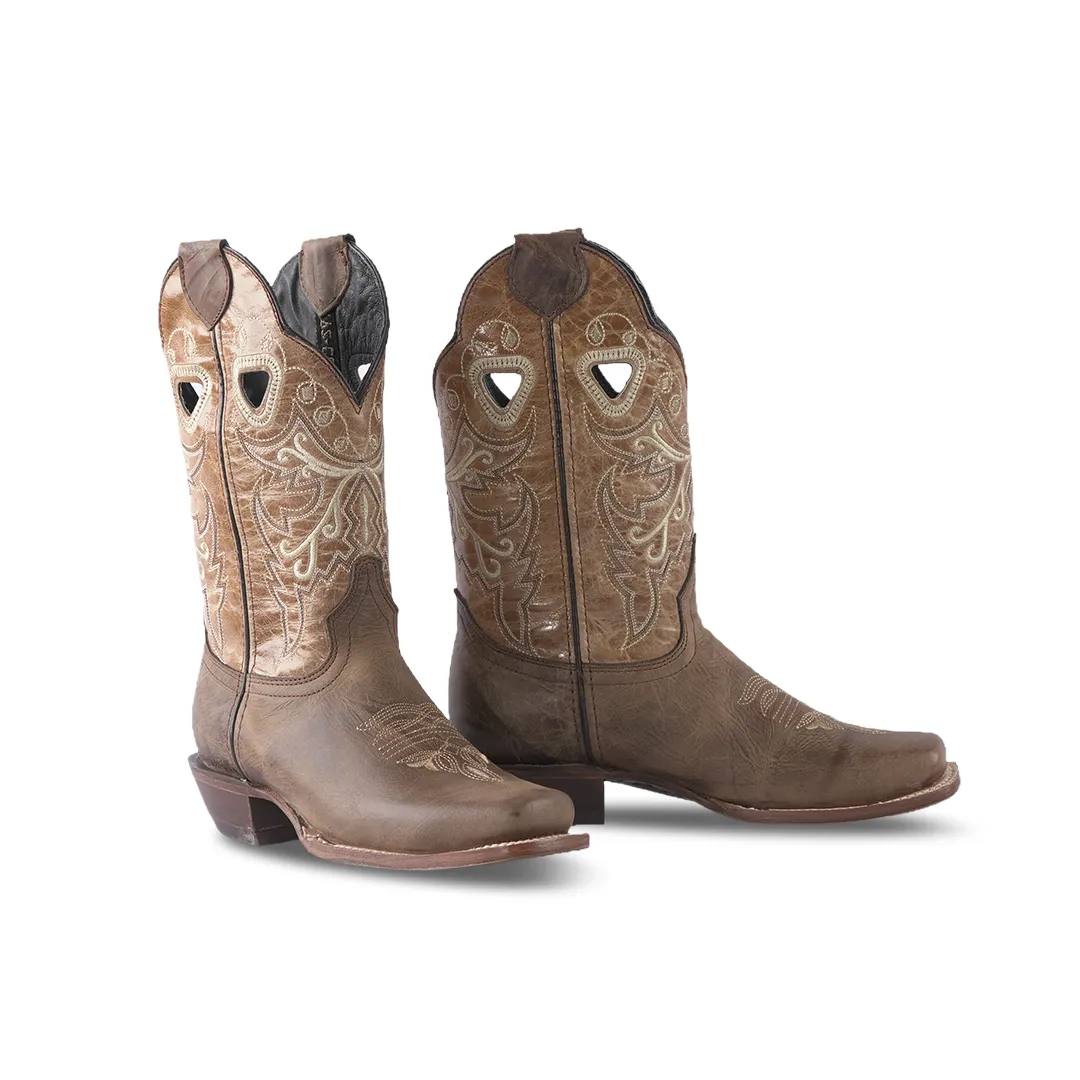 Texas Country Women's Western Boot Cedro Camel E316