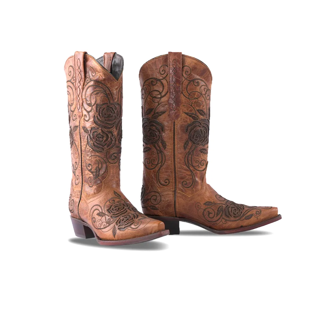 Texas Country Women's Western Boot Cedro Yellow E352