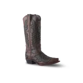 Texas Country Womens Western Boot Matcat Choco Retro Toe E747