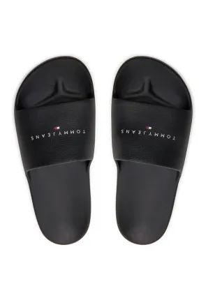 Tommy Hilfiger Women Logo Slides Black