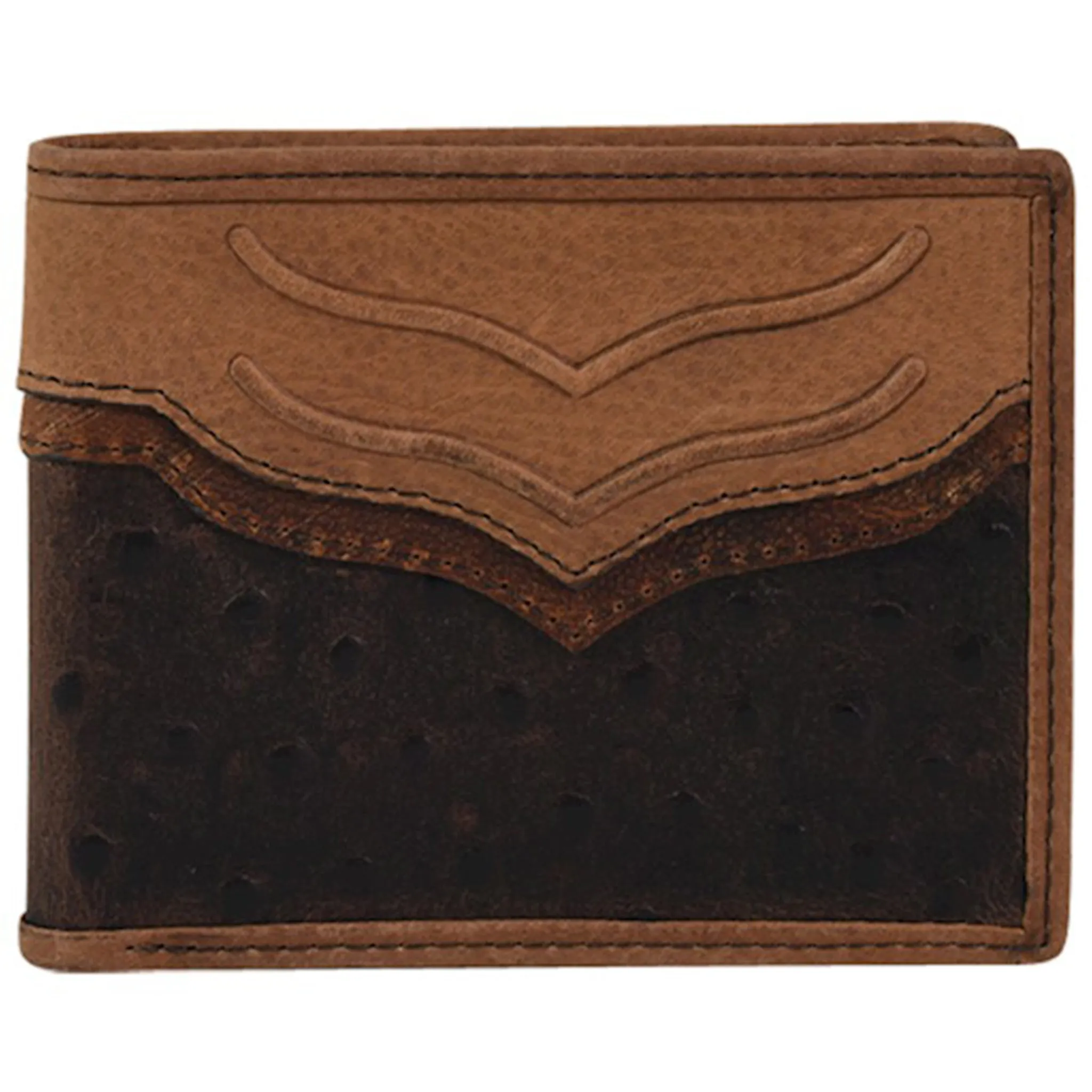 Tony Lama Men's Ostrich Bifold Wallet