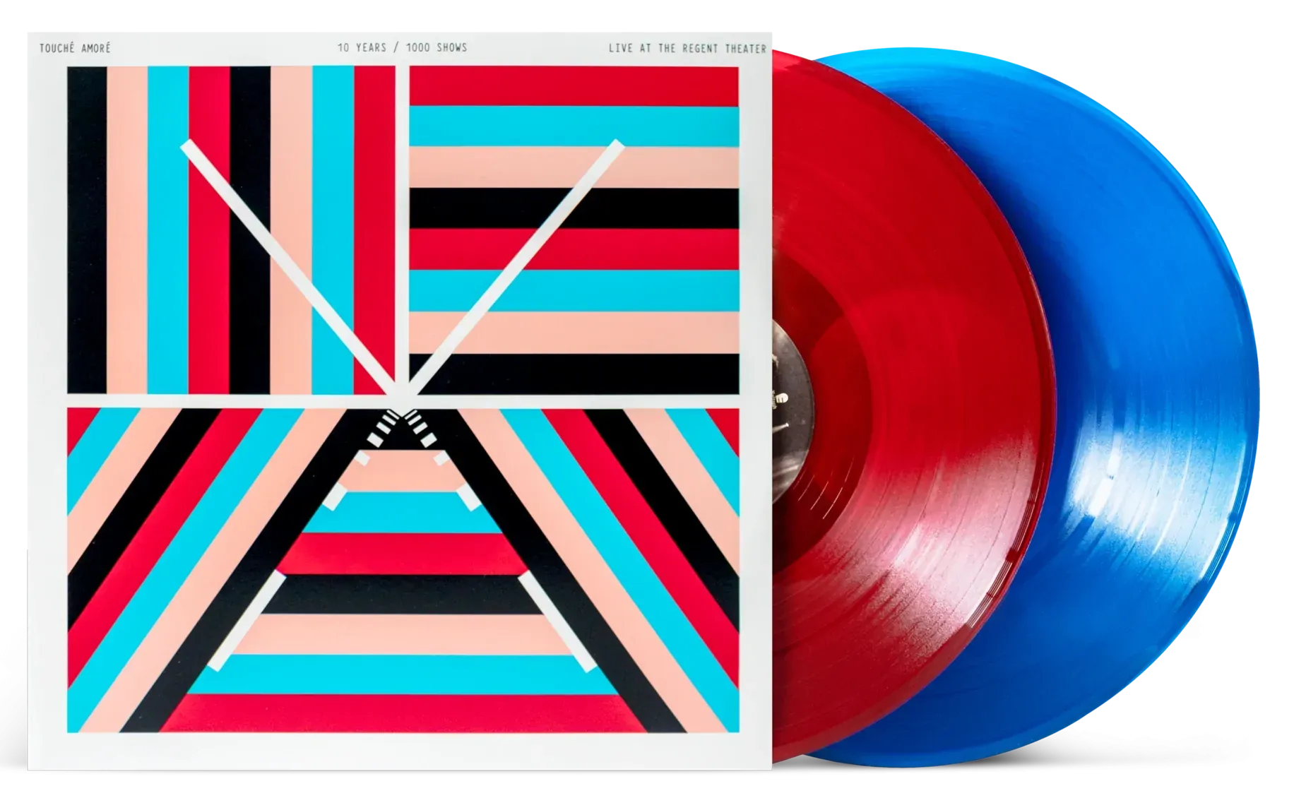 TOUCHE AMORE '10 YEARS / 1000 SHOWS - LIVE AT THE REGENT THEATER' 2LP (Red/Blue Vinyl)