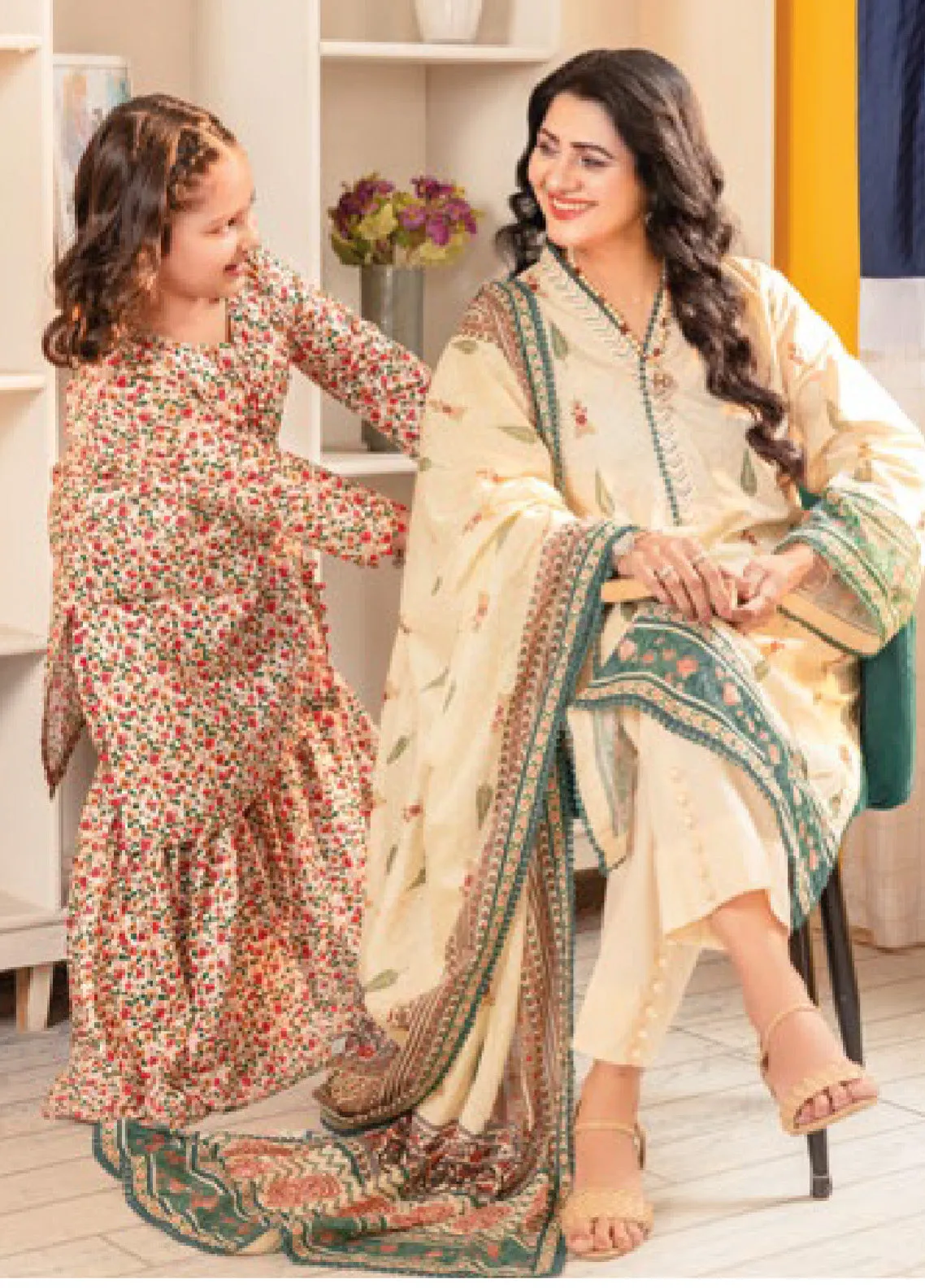 Tribute To Mothers By Gul Ahmed Printed Lawn Unstitched 3 Piece Suit - GA24ML CL-42196 B