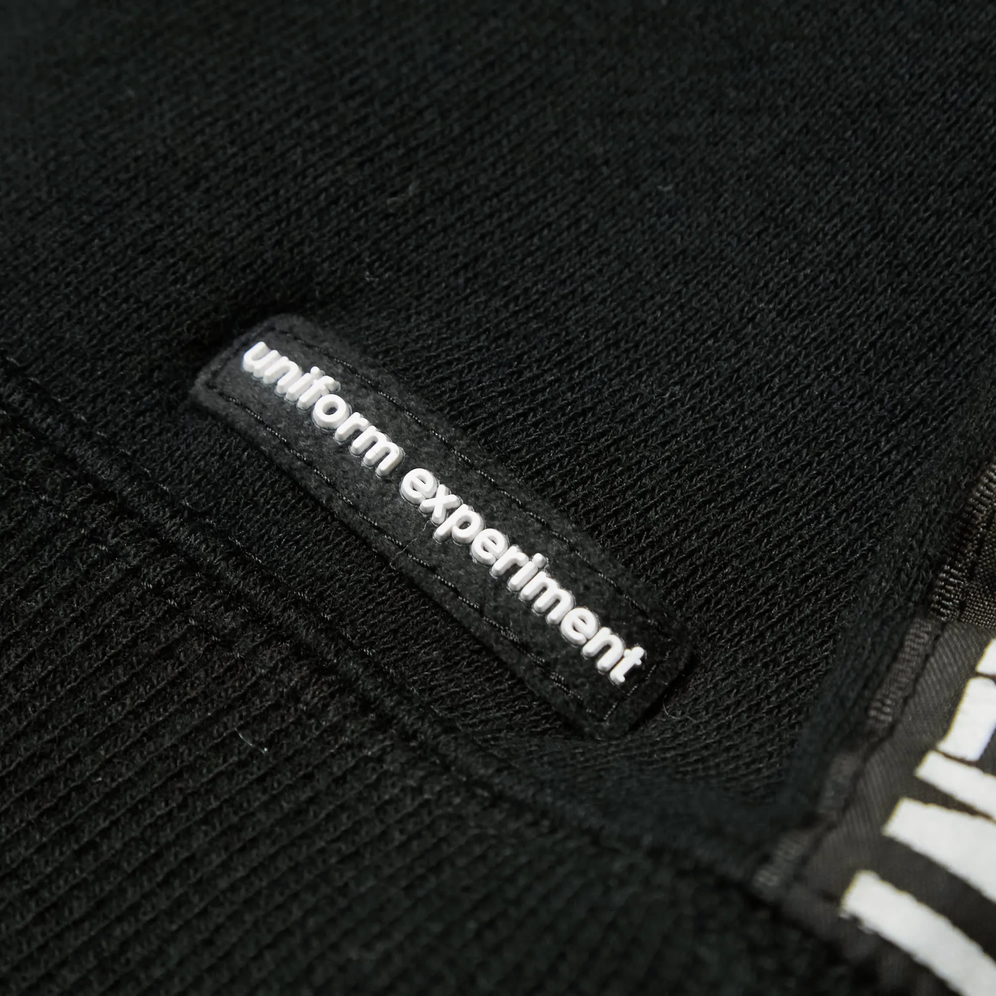 Uniform Experiment Tape Line Zip Up HoodyBlack