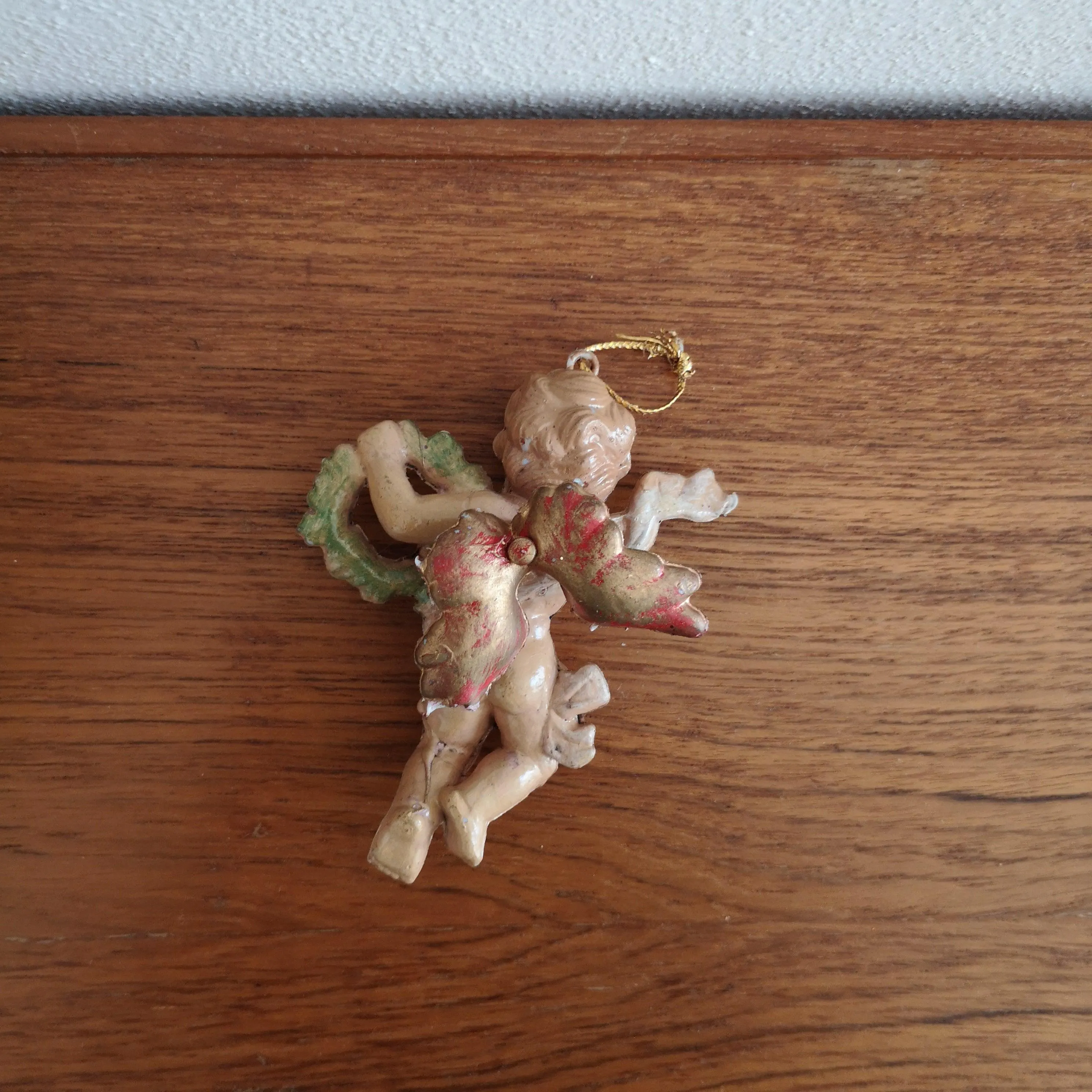 Vintage christmas ornament angel A