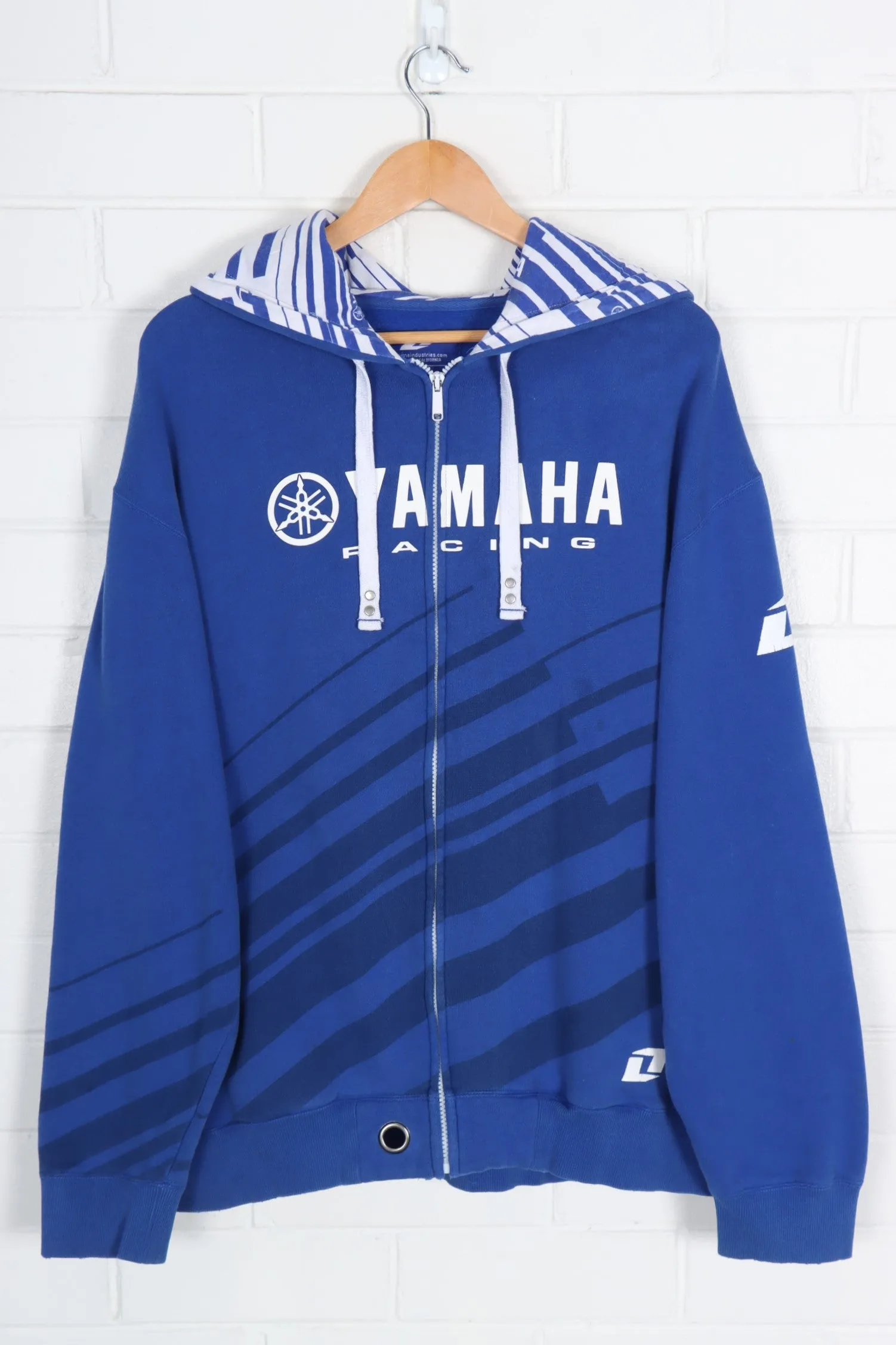 YAMAHA RACING Royal Blue Zip Up Sweatshirt (XXL)