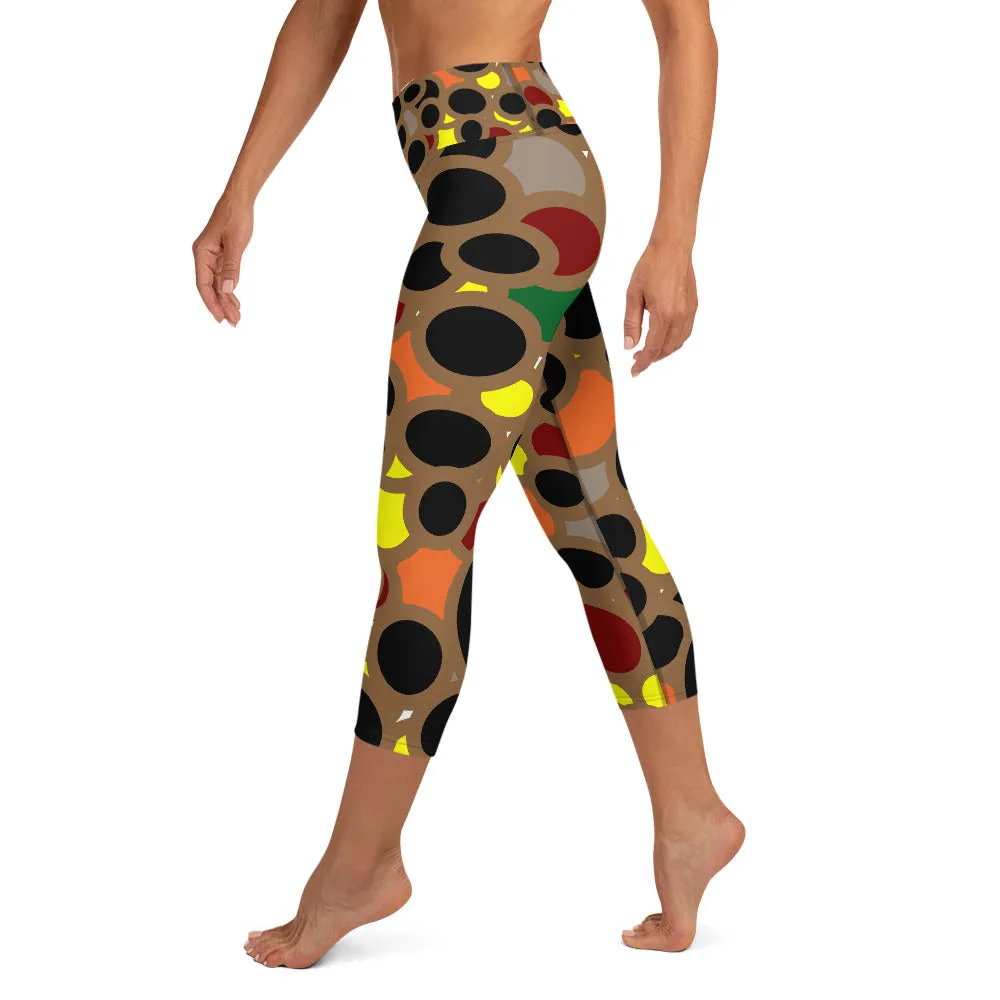 Yoga Capri Leggings abstract