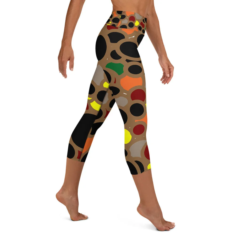 Yoga Capri Leggings abstract