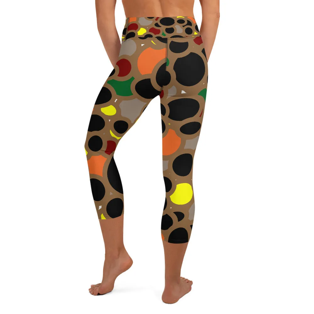 Yoga Capri Leggings abstract