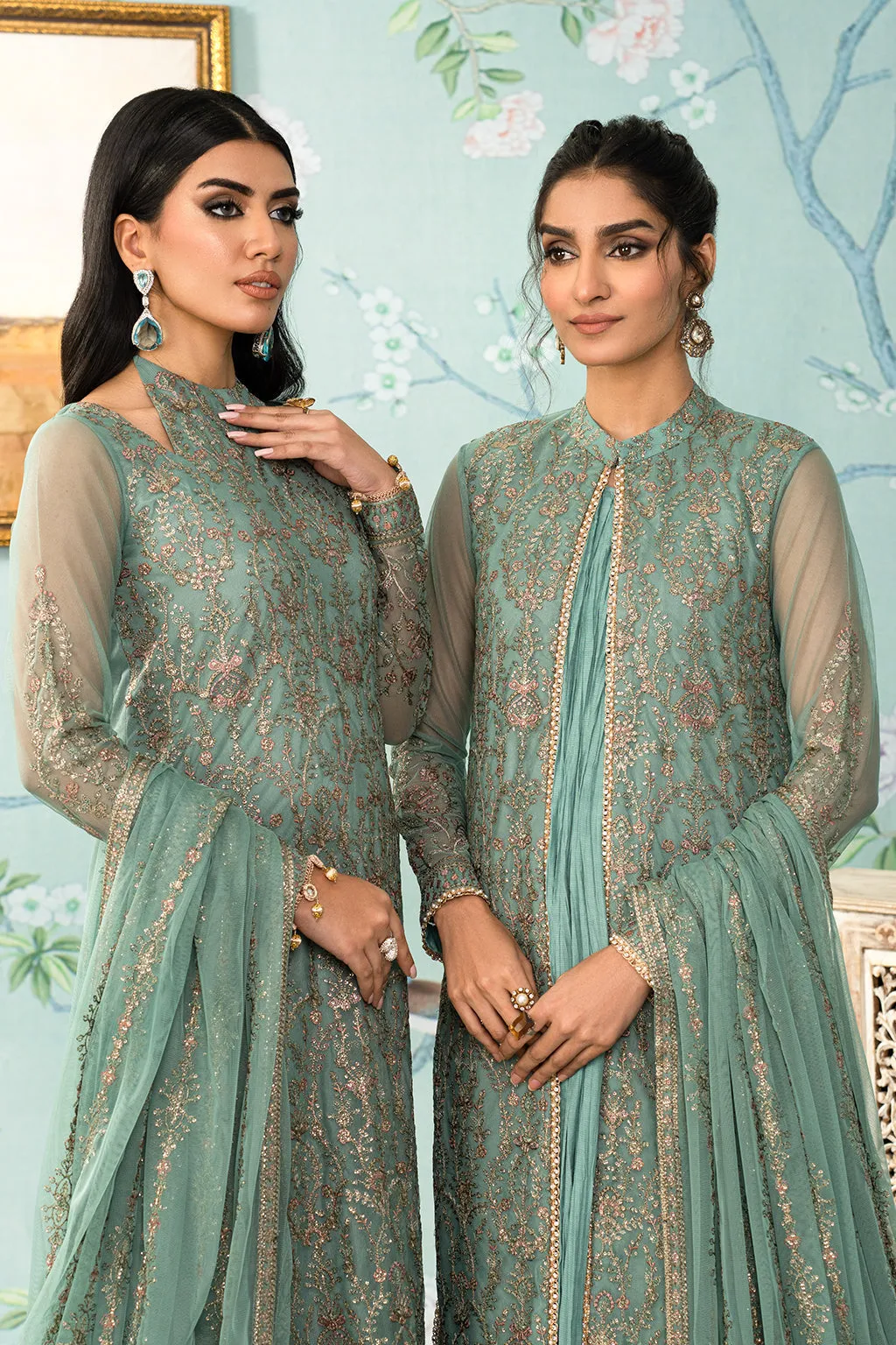 Zarif Afsanah Luxury Embroidered Net Unstitched 3Pc Suit ZAF 11 ABSHAAR